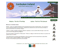 Tablet Screenshot of genbukan.ie